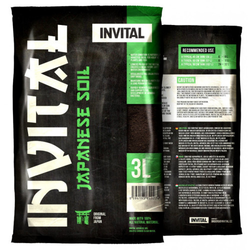 INVITAL Japanese Soil 3 l Normal japonský substrát INVITAL Japanese Soil 3 l Normal japonský substrát