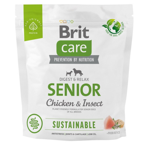 Brit Care Dog Sustainable Senior 1kg Brit Care Dog Sustainable Senior 1kg