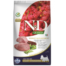 Farmina N&D Dog QUINOA (GF) Adult Mini, Weight managment, Lamb 2,5kg