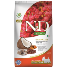 Farmina N&D Dog QUINOA (GF) Adult Mini, skin & coat, Herring & coconut 2,5kg