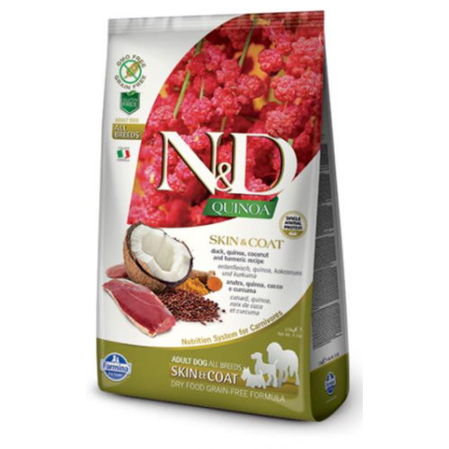 Farmina N&D dog QUINOA (GF) adult mini, skin & coat, duck & coconut 0,8 kg Farmina N&D dog QUINOA (GF) adult mini, skin & coat, duck & coconut 0,8 kg