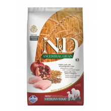 Farmina N&D Dog AG Adult Medium & Maxi, Chicken, spelt, oats & pomegranate 2,5kg