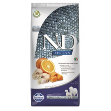 Farmina N&D Dog OCEAN PUMPKIN (GF) Adult Medium & Maxi, Codfish & orange 12kg