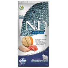 Farmina N&D Dog OCEAN (GF) Adult Giant Maxi, Salmon, cod & cantaloupe melon 12kg
