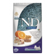 Farmina N&D Dog OCEAN (AG) Adult Mini, Codfish, spelt, oats & orange 2,5kg