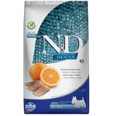 Farmina N&D Dog OCEAN (GF) Adult Mini, Herring & orange 2,5kg