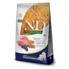 Farmina N&D Dog AG Puppy Medium & Maxi, Lamb, spelt, oats & blueberry 2,5kg