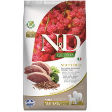Farmina N&D Dog QUINOA (GF) Adult Mini, neutered, Duck, broccoli & asparagus 2,5kg