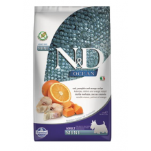 Farmina N&D Dog OCEAN PUMPKIN (GF) Adult Mini, Codfish & orange 2,5kg