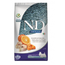 Farmina N&D Dog OCEAN PUMPKIN (GF) Adult Mini, Codfish & orange 2,5kg