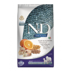 Farmina N&D Dog OCEAN (AG) Adult Medium & Maxi, Codfish, spelt, oats & orange 2,5kg