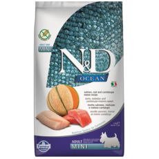 Farmina N&D Dog OCEAN (GF) Adult Mini, Salmon, Cod & cantaloupe melon 2,5kg