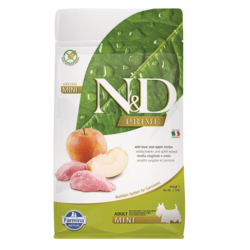 Farmina N&D Dog PRIME (GF) Adult Mini, Boar & apple 0,8kg Farmina N&D Dog PRIME (GF) Adult Mini, Boar & apple 0,8kg