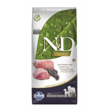 Farmina N&D Dog PRIME (GF) Adult Medium & Maxi, Lamb & blueberry 12kg