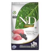 Farmina N&D Dog PRIME (GF) Adult Medium & Maxi, Lamb & blueberry 2,5kg