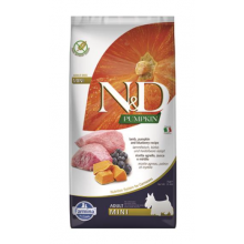 Farmina N&D Dog PUMPKIN (GF) Adult Mini, Lamb & blueberry 7kg