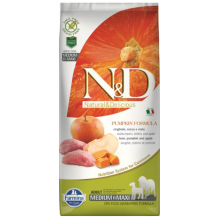 Farmina N&D Dog PUMPKIN (GF) Adult Medium & Maxi, Boar & apple 12kg