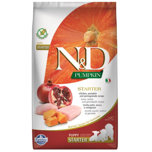 Farmina N&D Dog PUMPKIN (GF) Puppy Starter all Breeds, Chicken & pomegranate 2,5kg Farmina N&D Dog PUMPKIN (GF) Puppy Starter all Breeds, Chicken & pomegranate 2,5kg