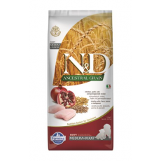 Farmina N&D Dog AG Puppy Medium & Maxi, Chicken, spelt, oats & pomegranate 12kg