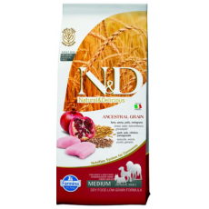 Farmina N&D Dog AG Adult Medium & Maxi, Chicken, spelt, oats & pomegranate 12kg