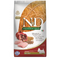 Farmina N&D Dog AG Senior Mini, Chicken, spelt, oats & pomegranate 2,5kg