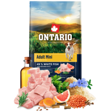 Ontario granuly Adult Mini ryba a ryža 6,5 kg