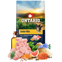 Ontario granuly Senior Mini ryba a ryža 6,5 kg
