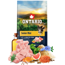 Ontario granuly Senior Mini ryba a ryža 6,5 kg