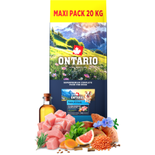 Ontario Puppy&Junior All Breeds Monoprotein Tuna & Sweet Potatoes 20kg 