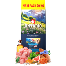 Ontario Puppy&Junior All Breeds Monoprotein Tuna & Sweet Potatoes 20kg 