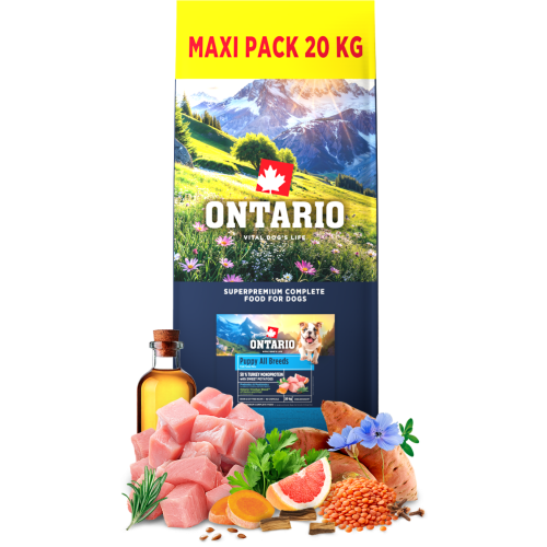 Ontario Puppy&Junior All Breeds Monoprotein Tuna & Sweet Potatoes 20kg 
