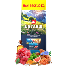 Ontario Adult All Breeds Monoprotein Tuna & Sweet Potatoes 20kg 