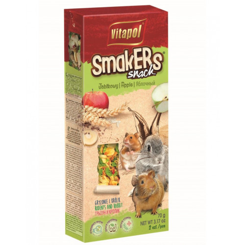 Vitapol Smakers Jablkové tyčinky pre hlodavce 90g Vitapol Smakers Jablkové tyčinky pre hlodavce 90g