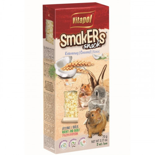 Vitapol Smakers Kokosové tyčinky pre hlodavce 90g Vitapol Smakers Kokosové tyčinky pre hlodavce 90g