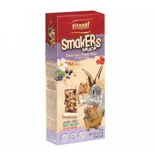 Vitapol Smakers Lesné plody tyčinky pre hlodavce 90g