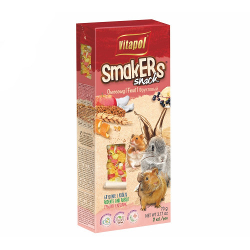 Vitapol Smakers Ovocné tyčinky pre hlodavce 90g