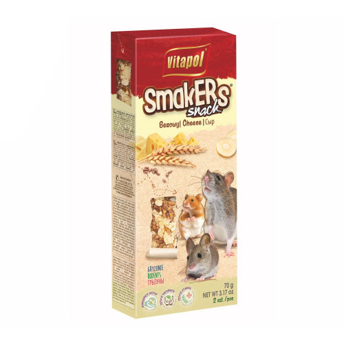 Vitapol Smakers Syrové tyčinky pre hlodavce 90g Vitapol Smakers Syrové tyčinky pre hlodavce 90g