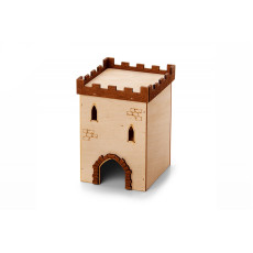 Domček pre škrečky - Hrad rohový 9 x 9 x 14 cm