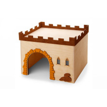 Domček pre králiky - Hrad rohový 29 x 24 x 22 cm