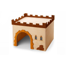 Domček pre králiky - Hrad rohový 29 x 24 x 22 cm
