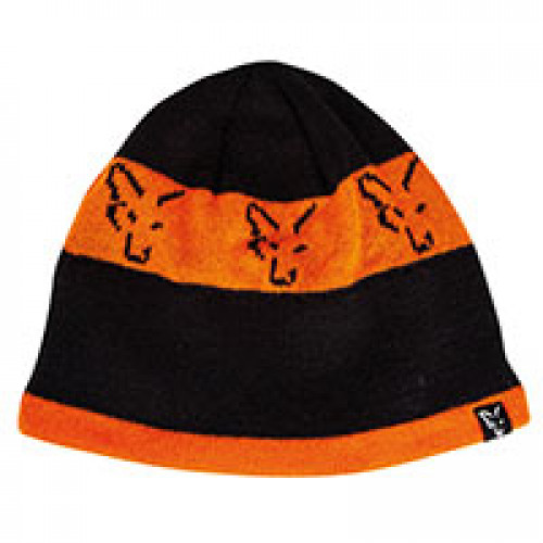 Fox čiapka Black / Orange Beanie 