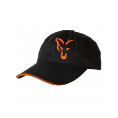 FOX Black/Orange Baseball Cap - šiltovka