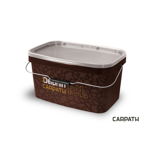 Hranaté vedro s vrchnákom Delphin CARPATH 10l Hranaté vedro s vrchnákom Delphin CARPATH 10l
