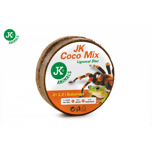 Podstielka JK Coco Mix Lignocel Disc, kokosová drvina vo dvoch diskoch, 2×110 g Podstielka JK Coco Mix Lignocel Disc, kokosová drvina vo dvoch diskoch, 2×110 g