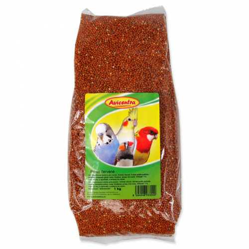 AVICENTRA Proso červené 1kg AVICENTRA Proso červené 1kg