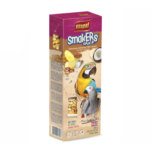 Vitapol Smakers Tyčinky Veľký papagáj orech a kokos 450 g