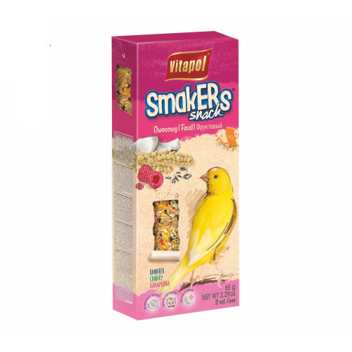Vitapol Smakers Ovocné tyčinky pre kanáriky 90 g Vitapol Smakers Ovocné tyčinky pre kanáriky 90 g