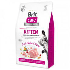 Brit Care granuly Cat Grain-Free Kitten kura a morka 2 kg