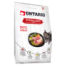 ONTARIO Cat Sterilised Lamb granule pre mačky 2 kg