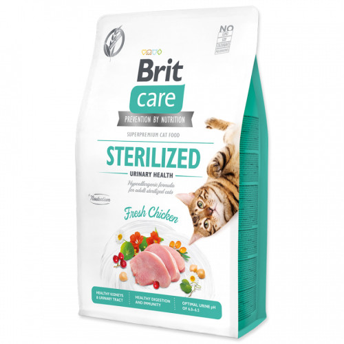 Brit Care granuly Cat Grain-Free Sterilized kura 2 kg